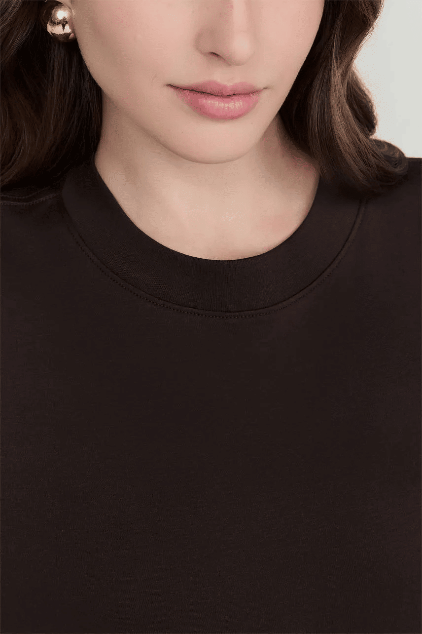 TSHIRT PIMA LIRA MARROM EXPRESSO NV TSHIRT PIMA LIRA MARROM EXPRESSO NV