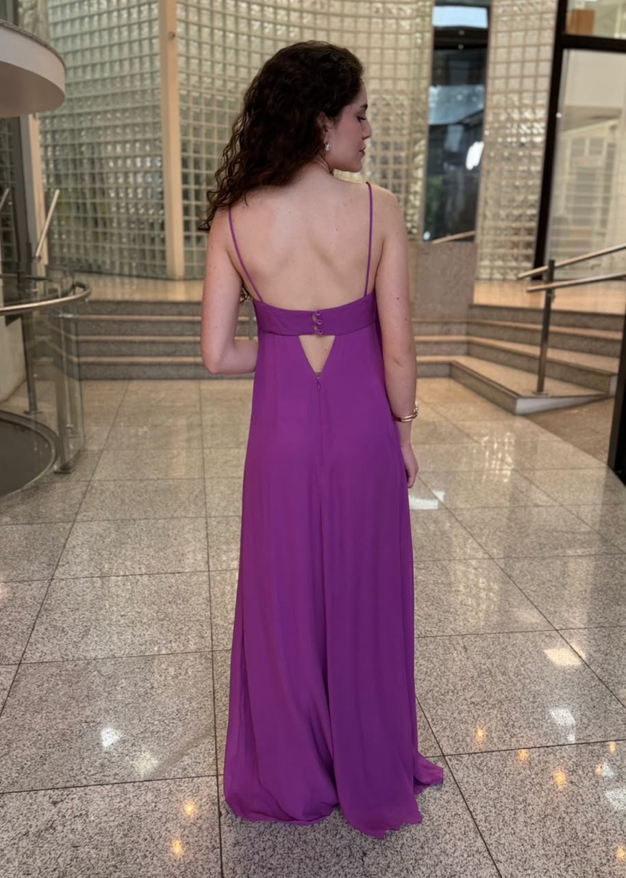 VESTIDO LONGO PESPONTO ANIMALE VESTIDO LONGO PESPONTO ANIMALE