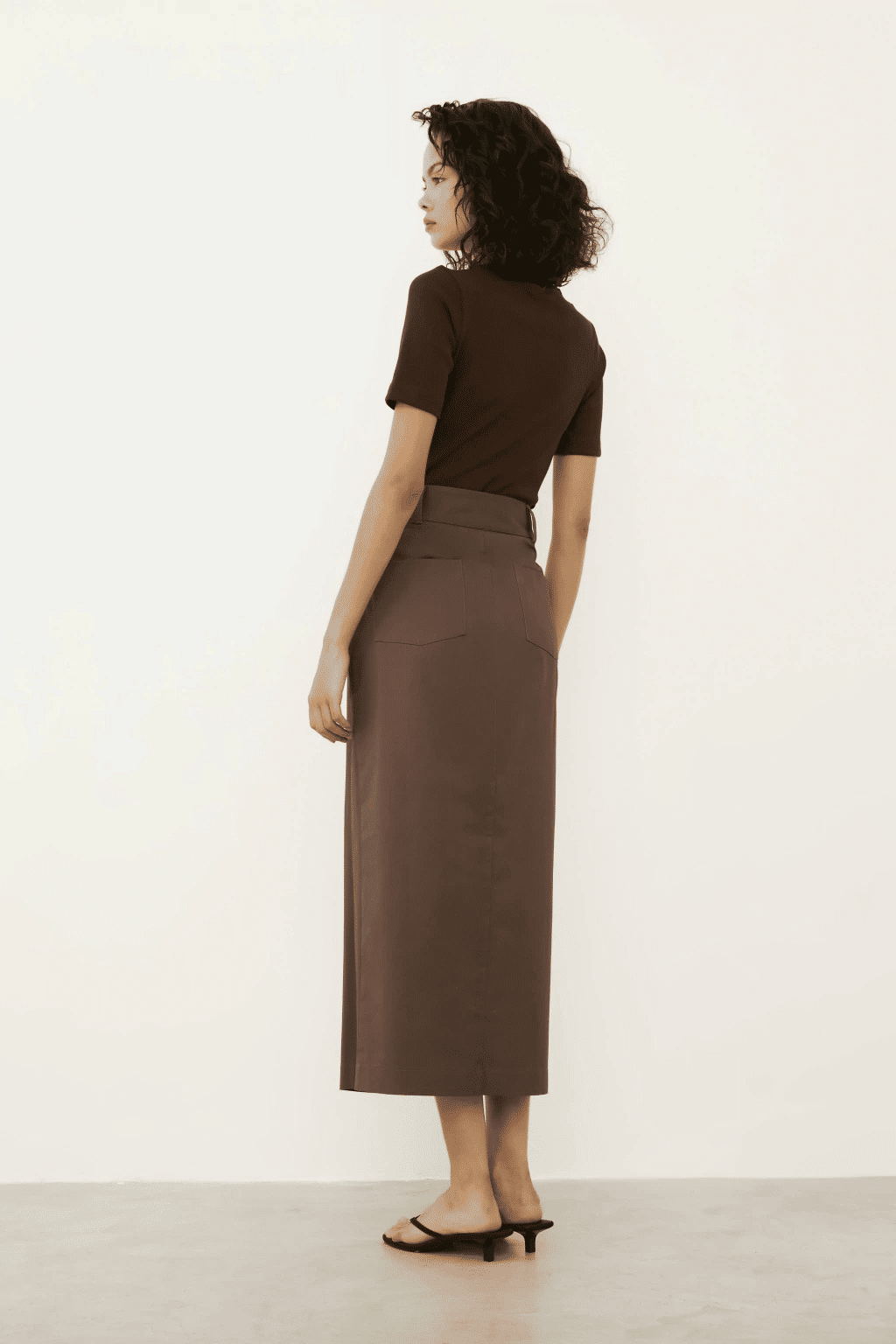 BLUSA THALLY MARROM ESCURO BLUSA THALLY MARROM ESCURO