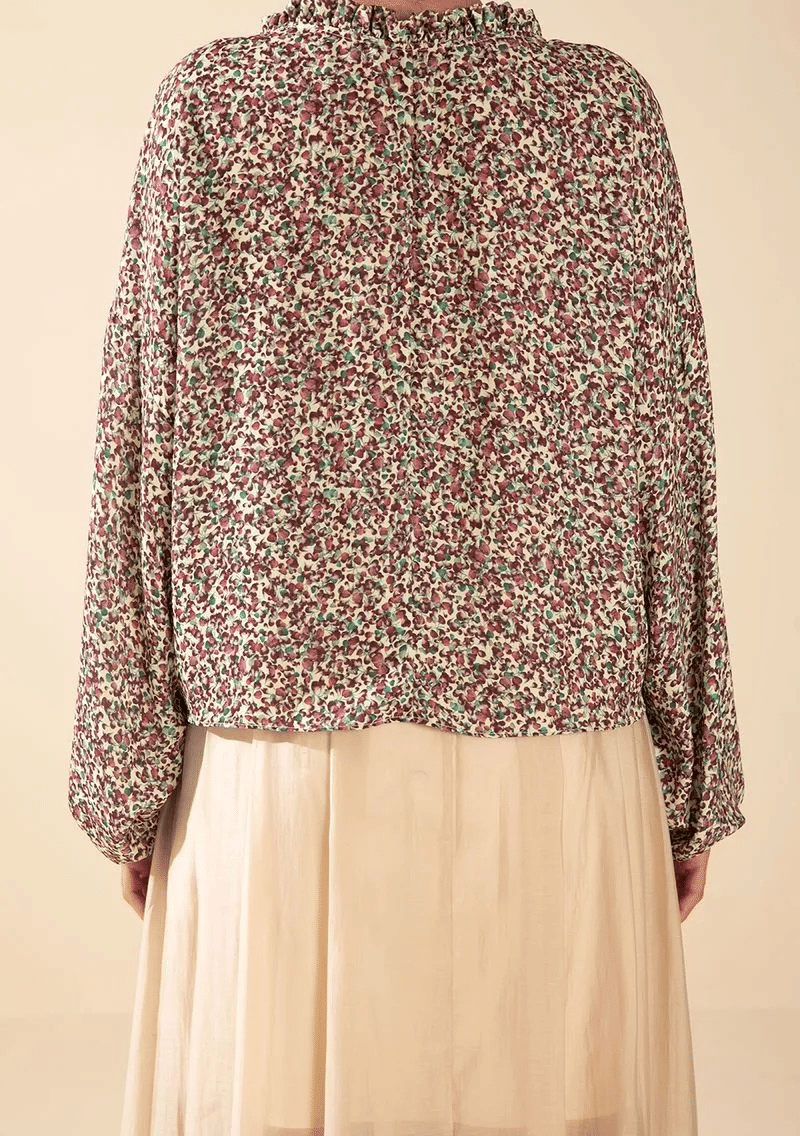 BLUSA SOLTA DECOTE V MORENA ROSA BLUSA SOLTA DECOTE V MORENA ROSA