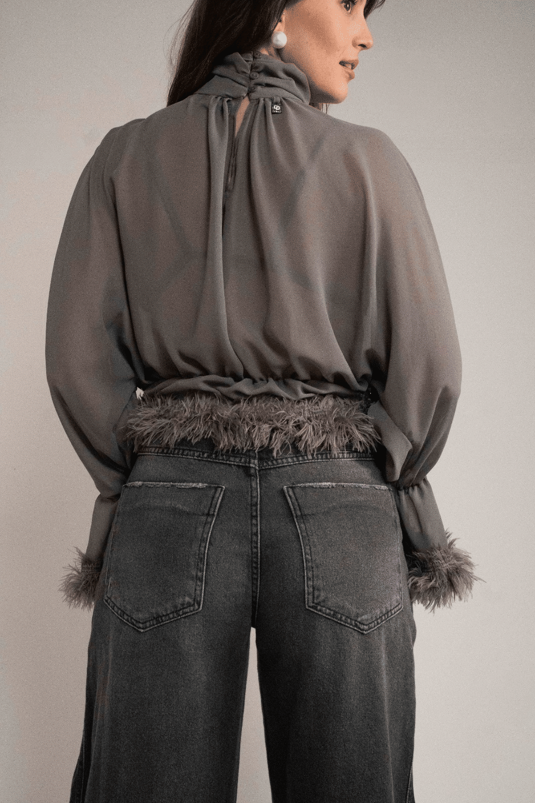 CALCA JEANS BARRIL PRETO COLCCI CALCA JEANS BARRIL PRETO COLCCI