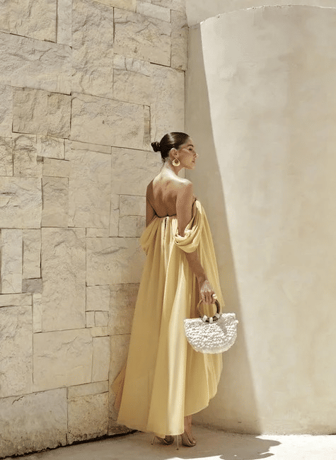 VESTIDO ALCAS CAIDAS FLUIDO VESTIDO ALCAS CAIDAS FLUIDO