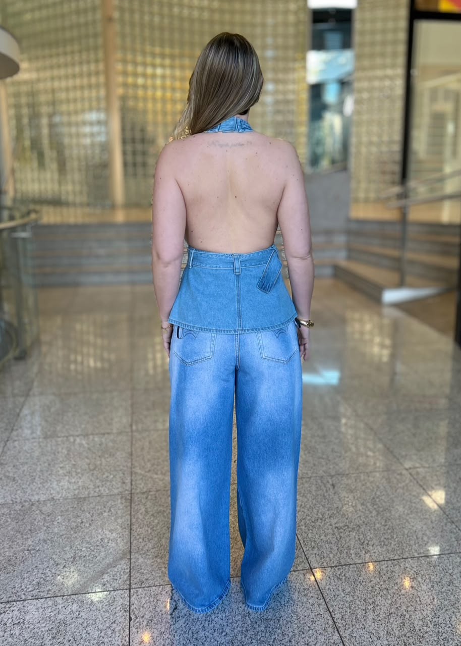 BLUSA JEANS FRENTE UNICA FORUM