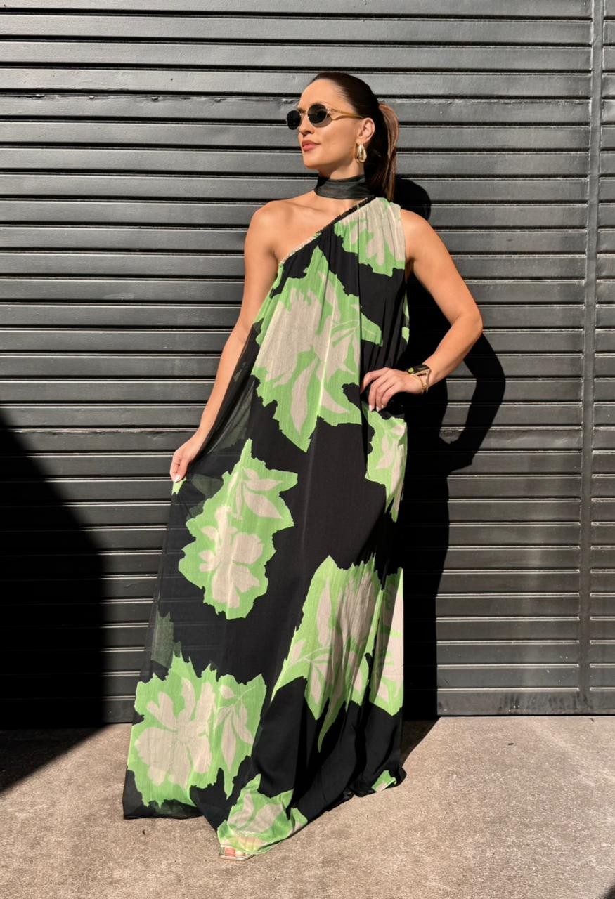 VESTIDO LONGO OMBRO SO MORENA ROSA