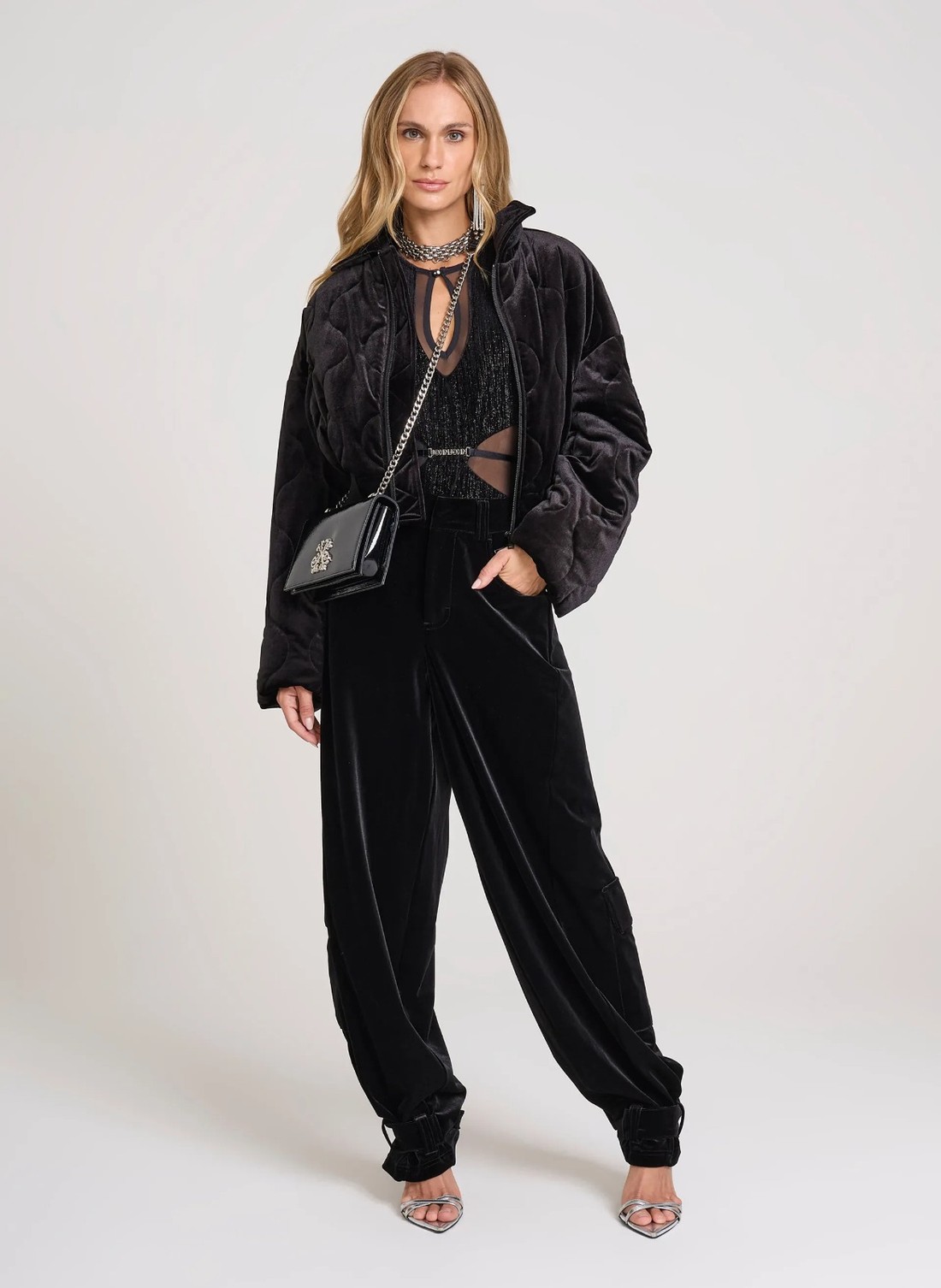 CASACO PUFFER VELVET JOHN JOHN CASACO PUFFER VELVET JOHN JOHN