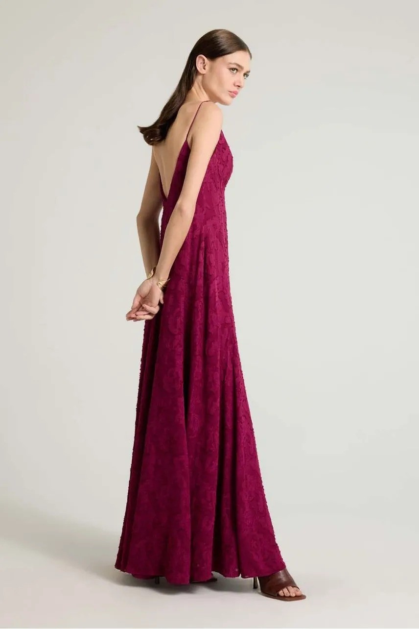 VESTIDO GIULIANA VERMELHO BORDO NV VESTIDO GIULIANA VERMELHO BORDO NV