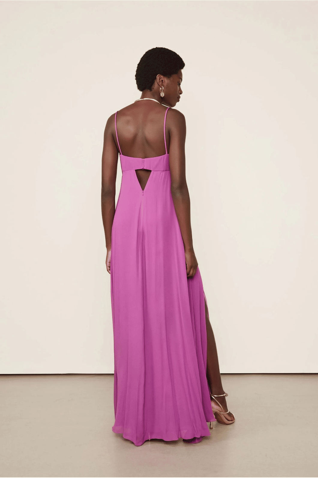 VESTIDO LONGO PESPONTO ANIMALE VESTIDO LONGO PESPONTO ANIMALE