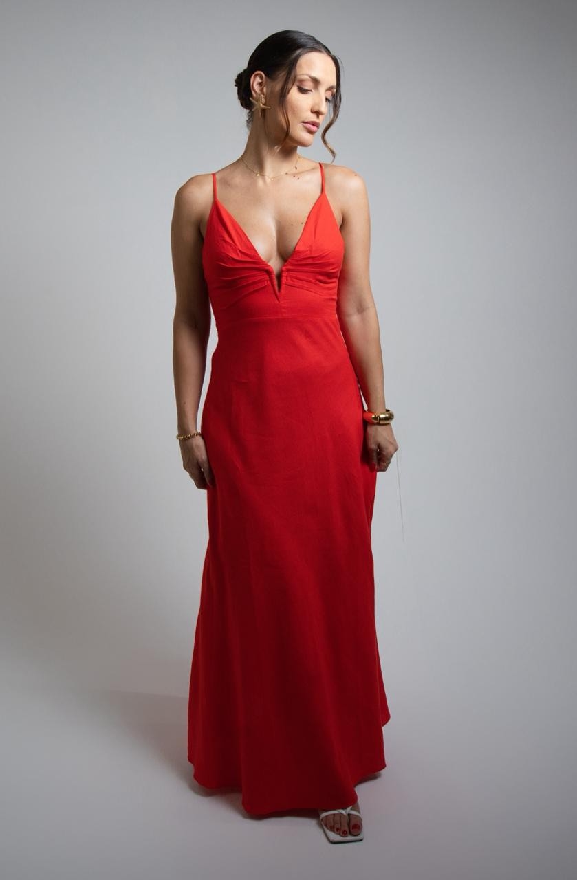 VESTIDO DE LINHO VESTIDO DE LINHO