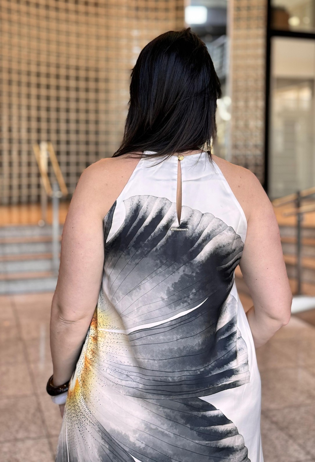 VESTIDO LONGO CAVA FRANCESA MORENA ROSA