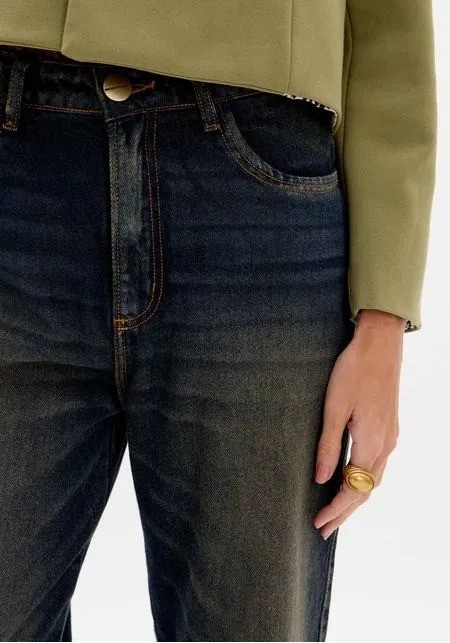 CALCA JEANS RETA SUPER HIGH LANÇA PERFUME CALCA JEANS RETA SUPER HIGH LANÇA PERFUME