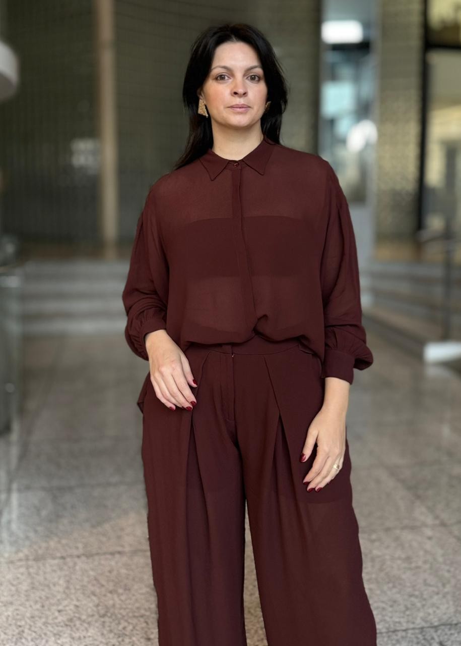 CAMISA OVER MARROM BOHO MARROM ANIMALE CAMISA OVER MARROM BOHO MARROM ANIMALE