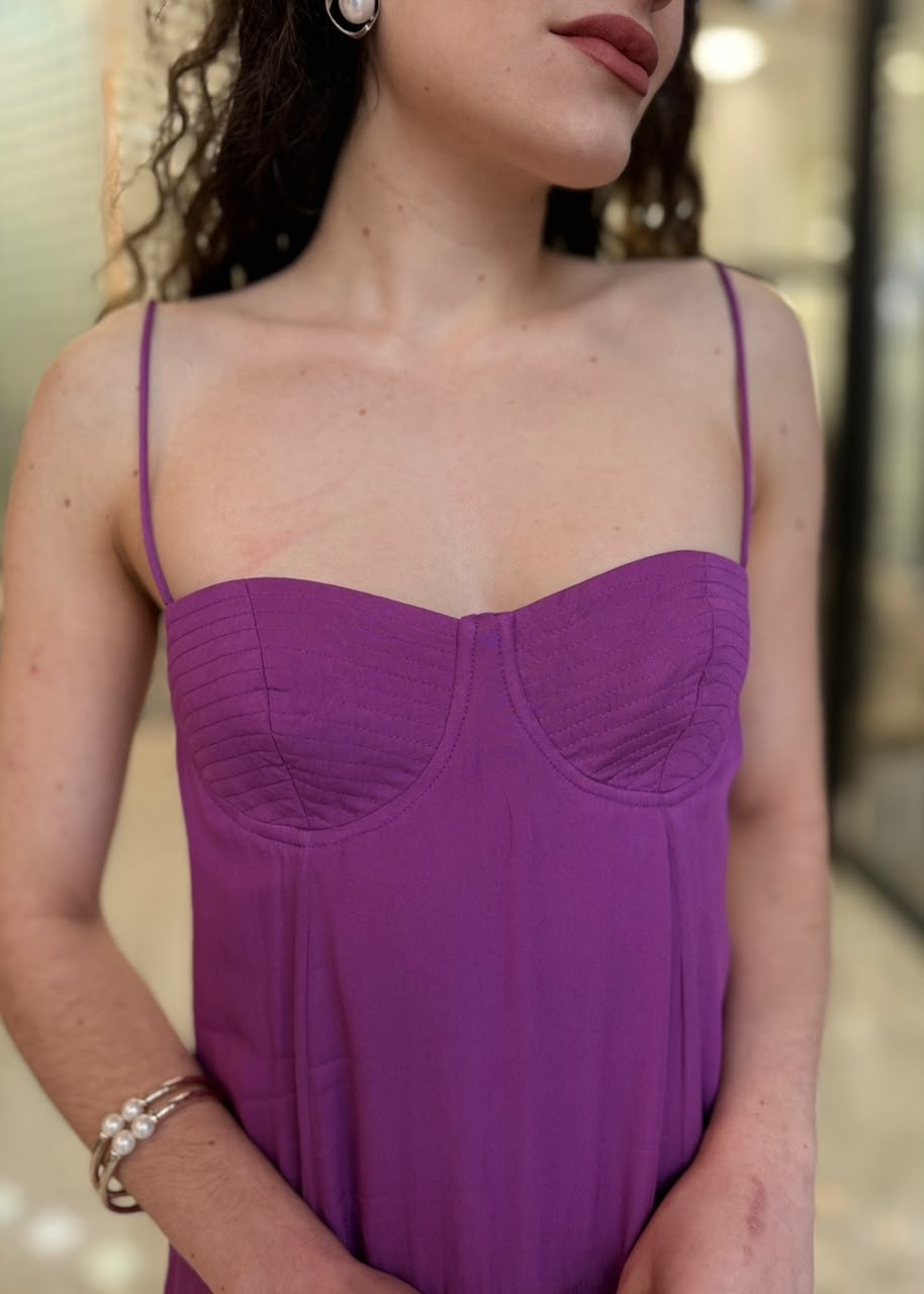 VESTIDO LONGO PESPONTO ANIMALE VESTIDO LONGO PESPONTO ANIMALE