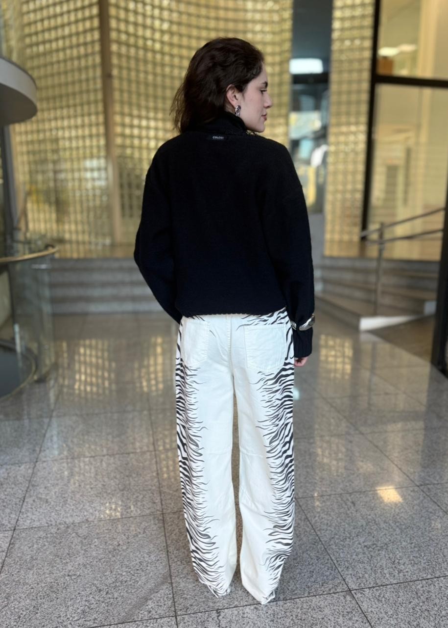 CALCA JEANS EMMA ESTAMPA ZEBRA NV CALCA JEANS EMMA ESTAMPA ZEBRA NV