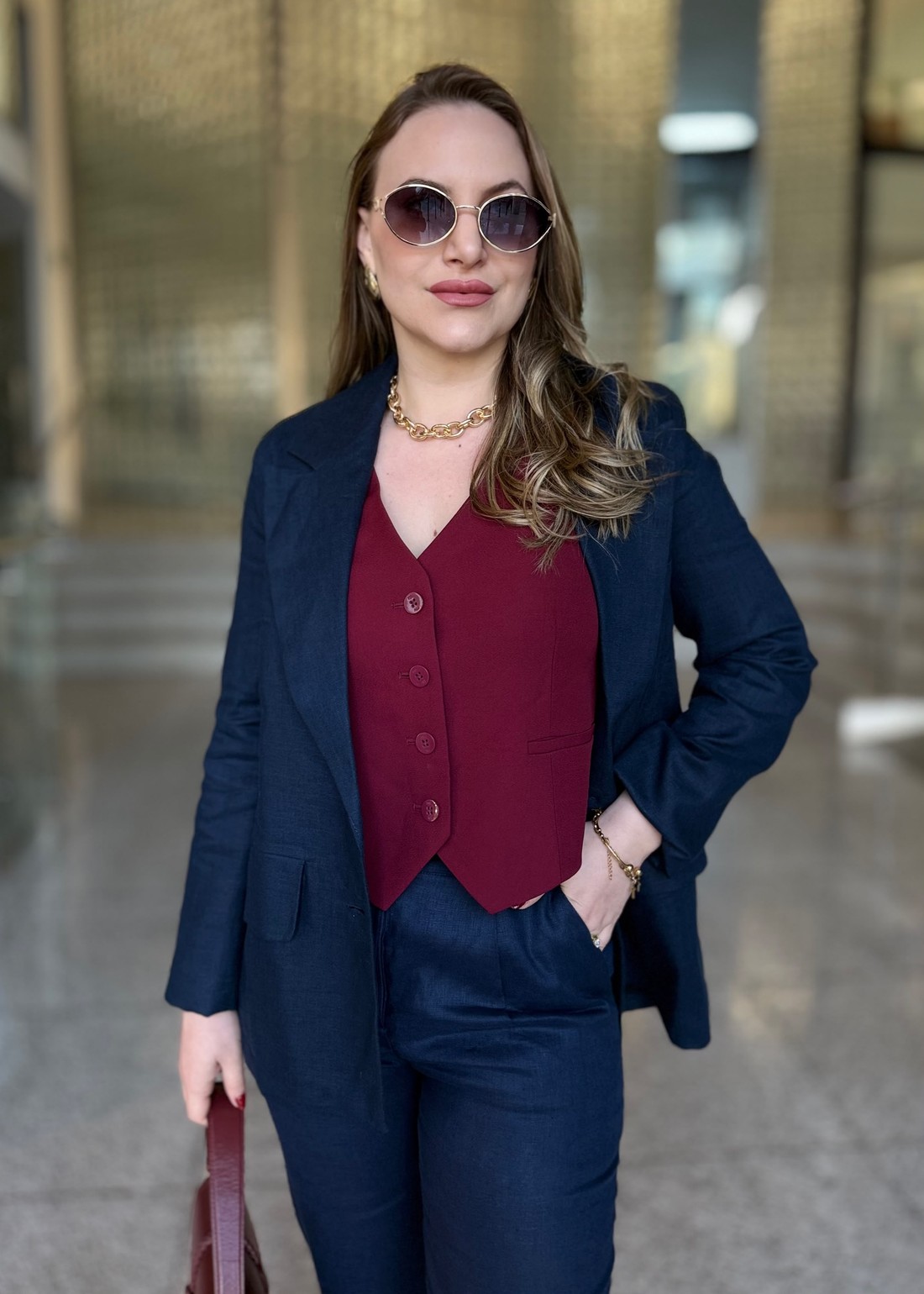 BLAZER EDUARDA AZUL MARINHO BLAZER EDUARDA AZUL MARINHO