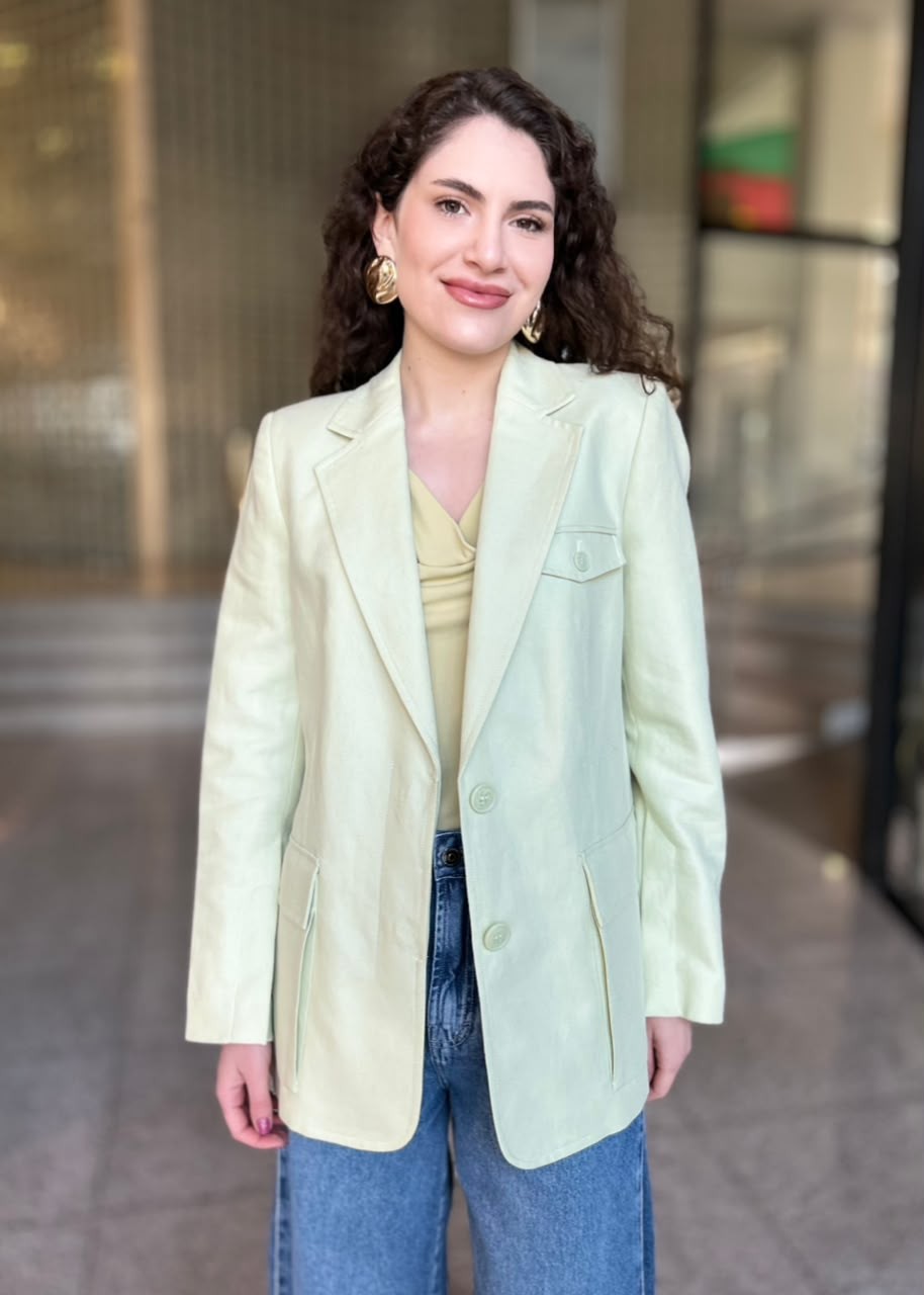 BLAZER COM LINHO VERDE ANIMALE BLAZER COM LINHO VERDE ANIMALE