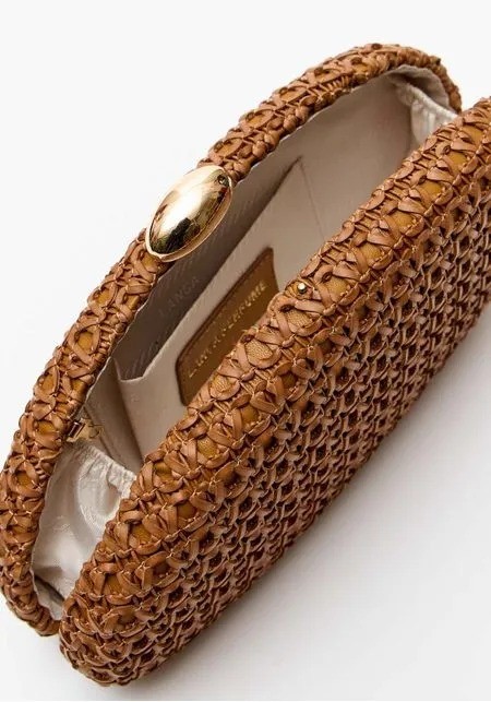 BOLSA CLUTCH PALHA COM PINGENTE LP BEGE LANÇA PERFUME BOLSA CLUTCH PALHA COM PINGENTE LP BEGE LANÇA PERFUME