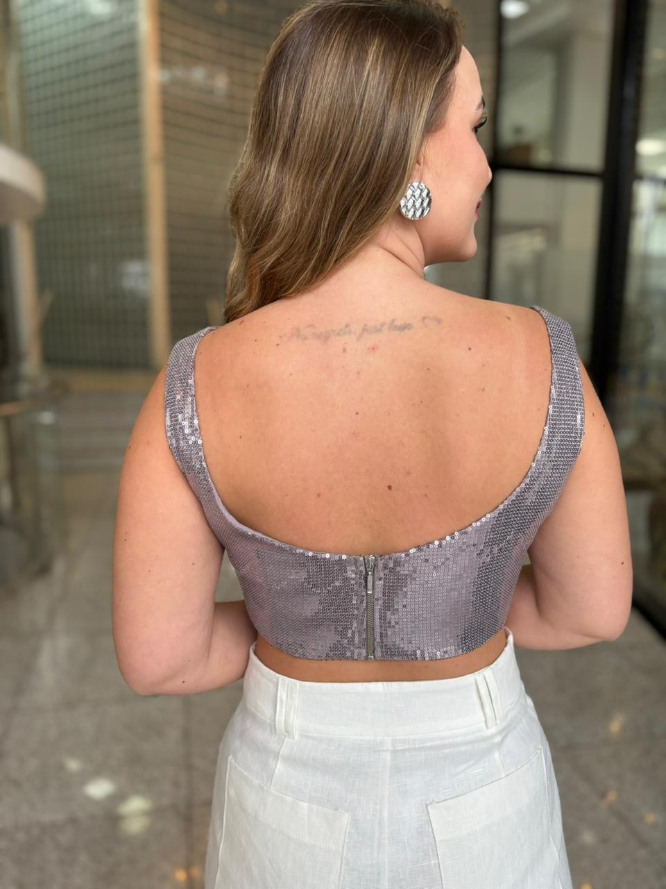 PA 0736201 CROPPED CORSET PAETE PRATA 0736201