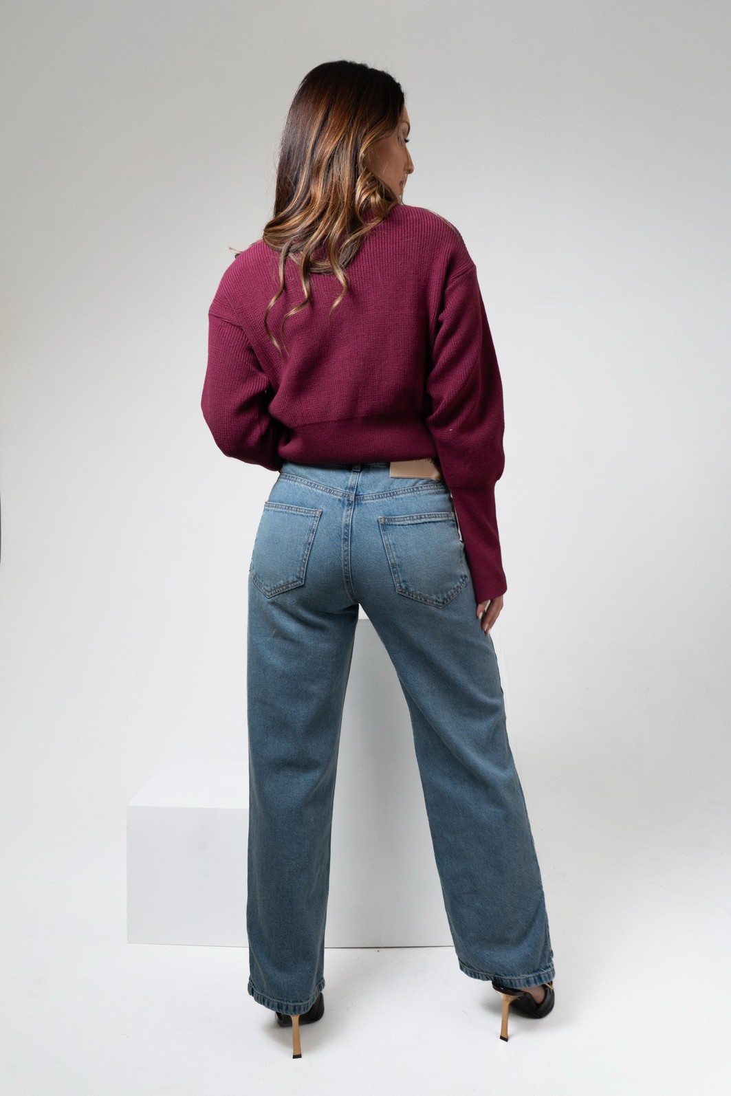 CALCA RETA ALTA - AZUL / 36 [MOR]