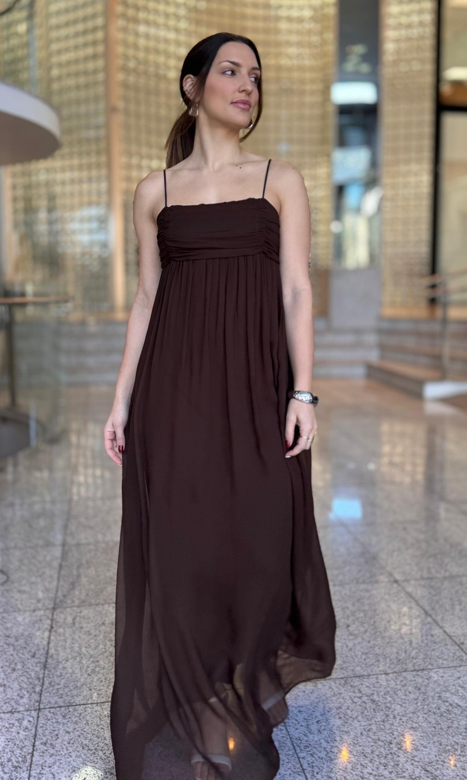 VESTIDO MARROM NOBUCK FORUM VESTIDO MARROM NOBUCK FORUM