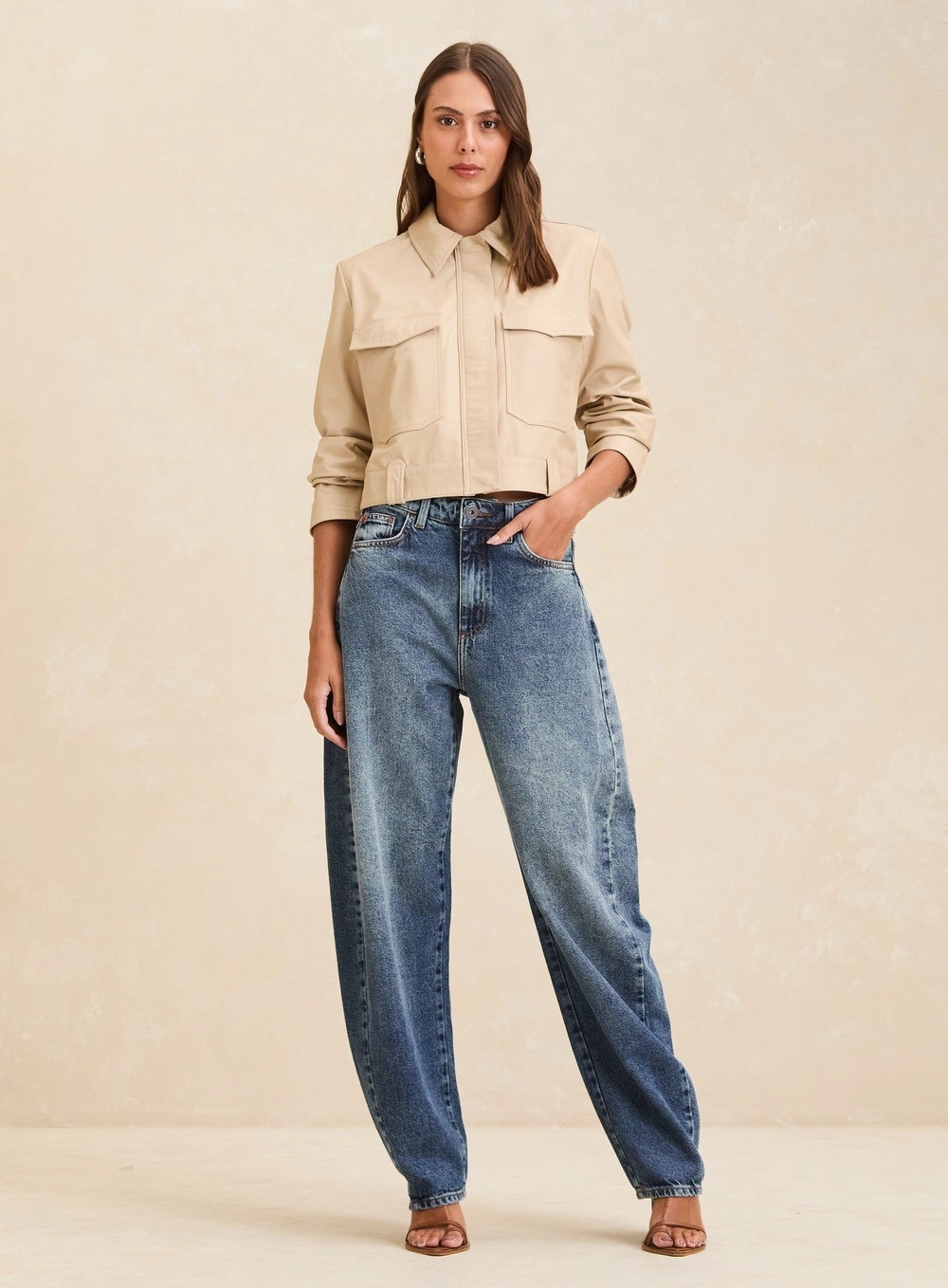 CALCA JEANS BARREL INDIGO FORUM CALCA JEANS BARREL INDIGO FORUM