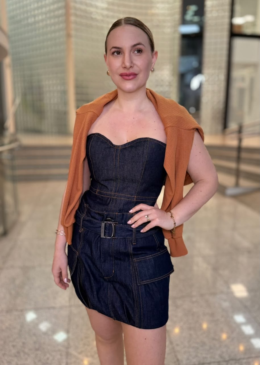 SAIA BALONÊ DENIM ANIMALE SAIA BALONÊ DENIM ANIMALE