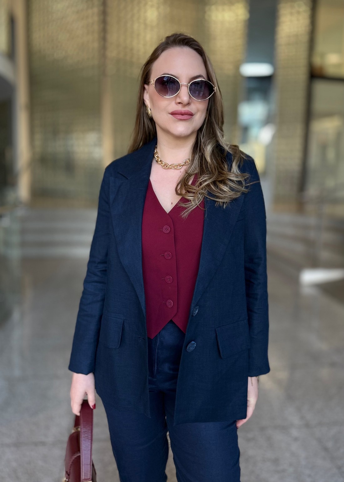 BLAZER EDUARDA AZUL MARINHO BLAZER EDUARDA AZUL MARINHO
