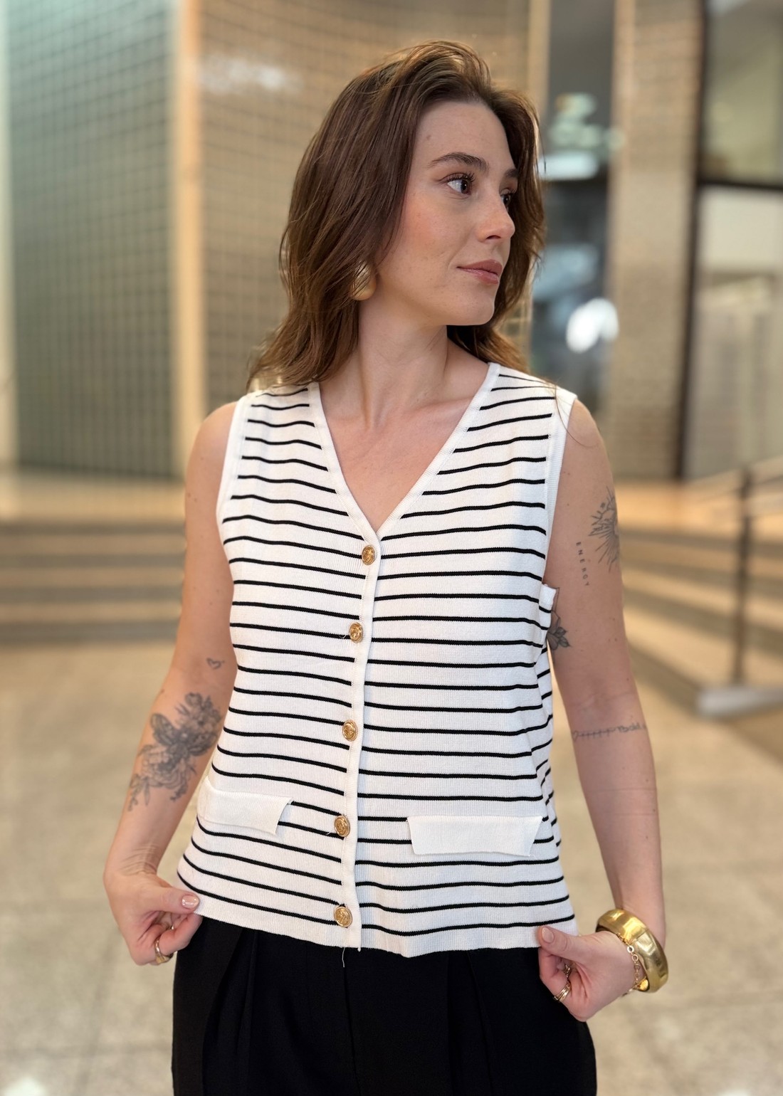 BLUSA MARINHEIRO OFF WHITE BLUSA MARINHEIRO OFF WHITE