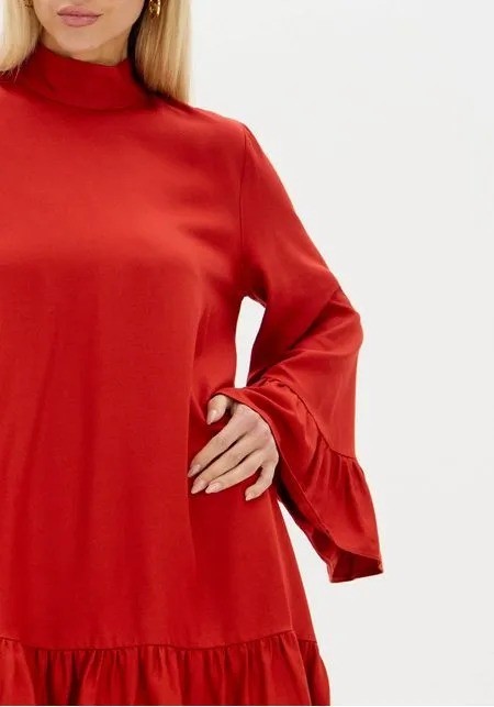 VESTIDO CURTO MANGA LONGA VERMELHO LANÇA PERFUME VESTIDO CURTO MANGA LONGA VERMELHO LANÇA PERFUME