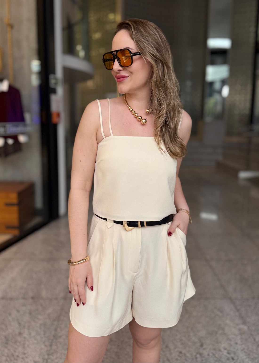 BLUSA BIA BEGE MARFIM NV BLUSA BIA BEGE MARFIM NV