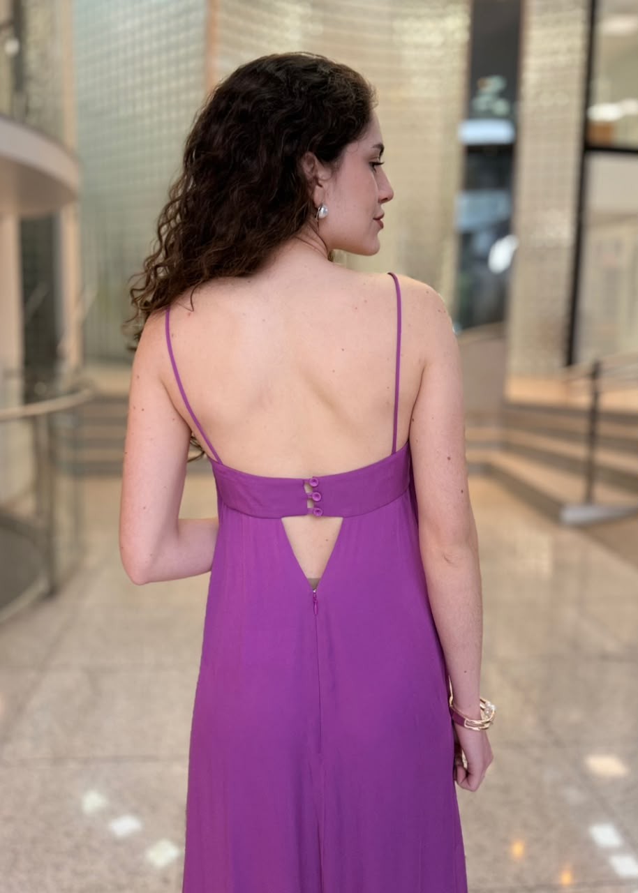 VESTIDO LONGO PESPONTO ANIMALE VESTIDO LONGO PESPONTO ANIMALE
