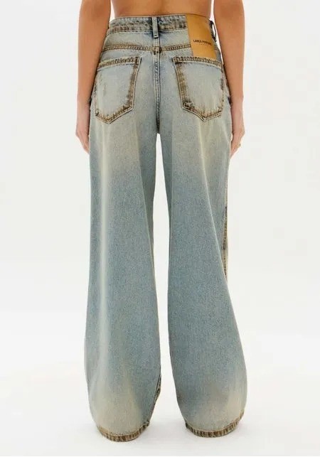 CALCA JEANS WIDE LEG HIGH LANÇA PERFUME CALCA JEANS WIDE LEG HIGH LANÇA PERFUME