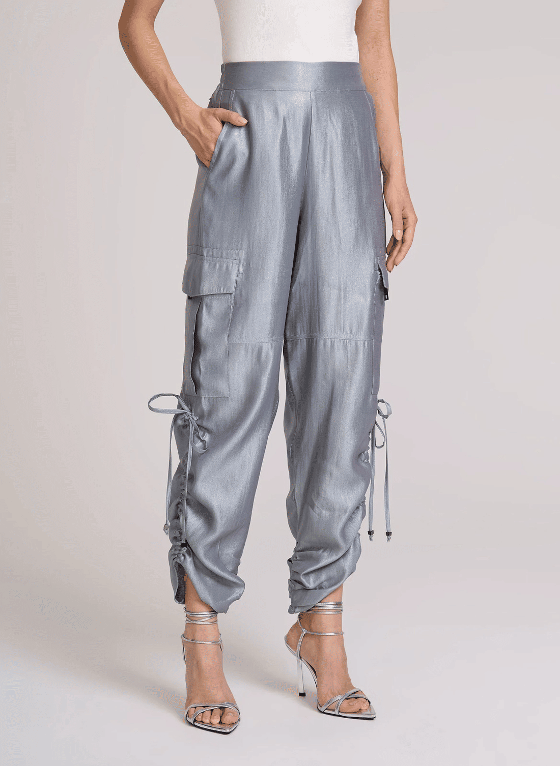 CALCA METAL BRIGHT  PRATA JOHN JOHN CALCA METAL BRIGHT  PRATA JOHN JOHN