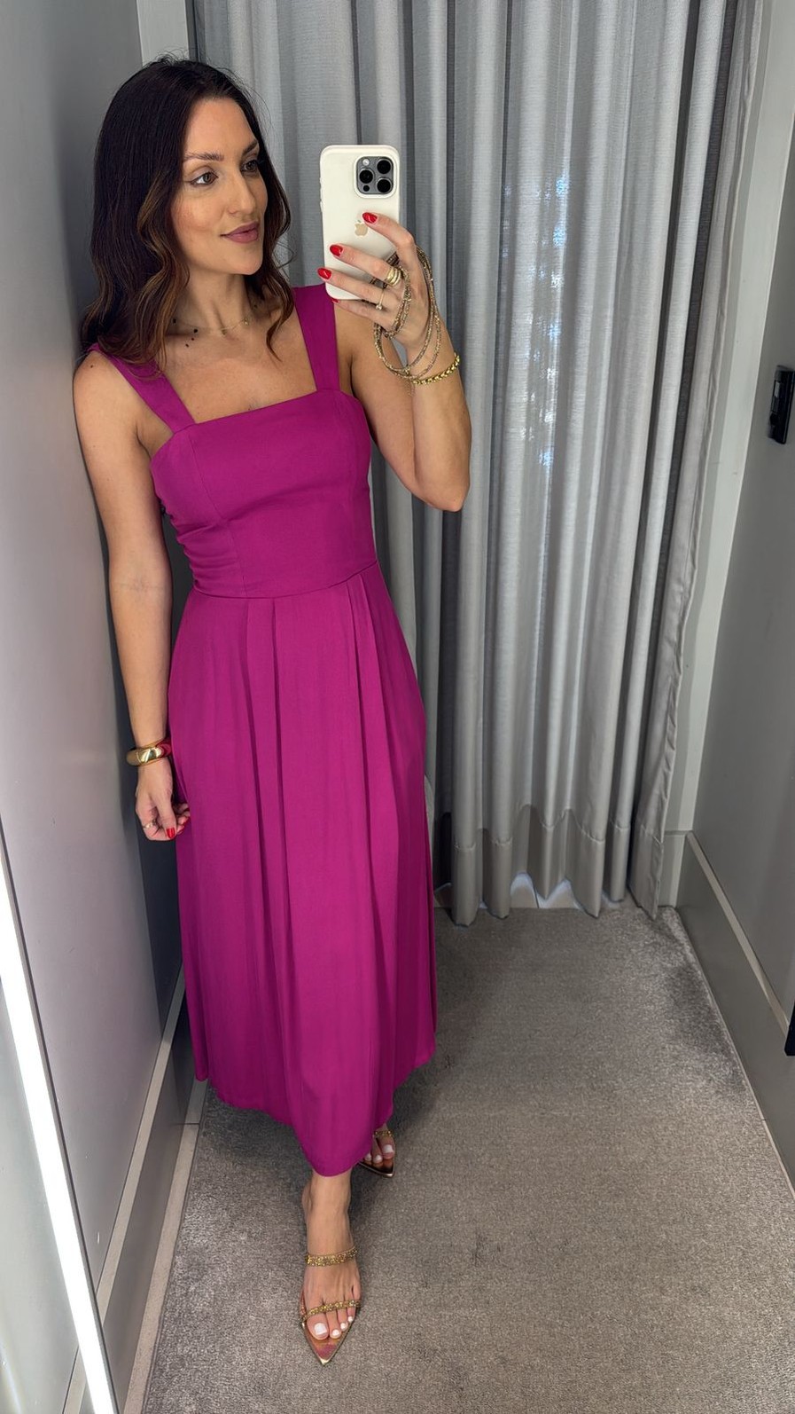 VESTIDO MIDI DECOTE QUADRADO COM LASTEX MORENA ROSA VESTIDO MIDI DECOTE QUADRADO COM LASTEX MORENA ROSA