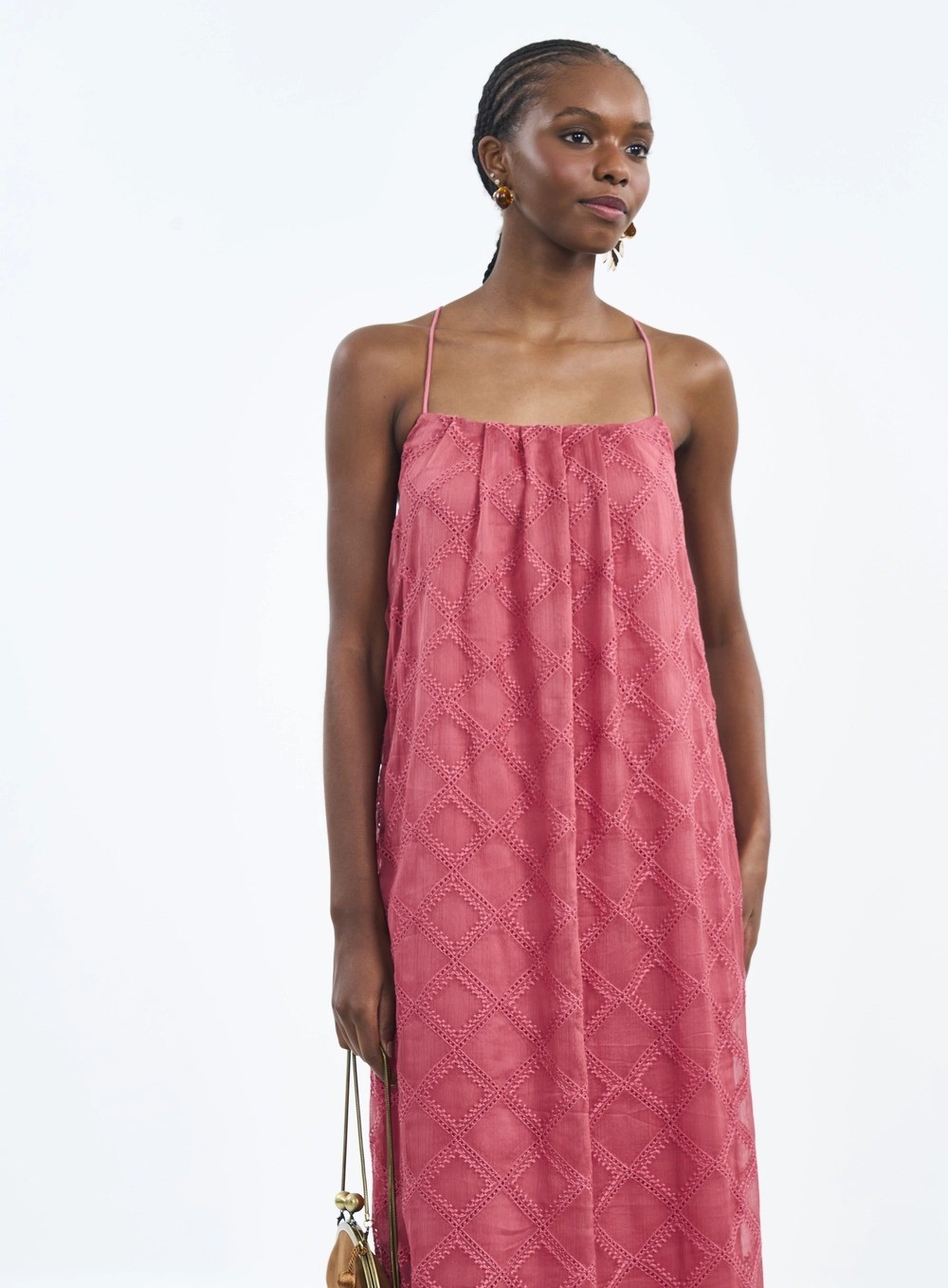 VESTIDO BORDADO ROSA DANDY COLCCI VESTIDO BORDADO ROSA DANDY COLCCI