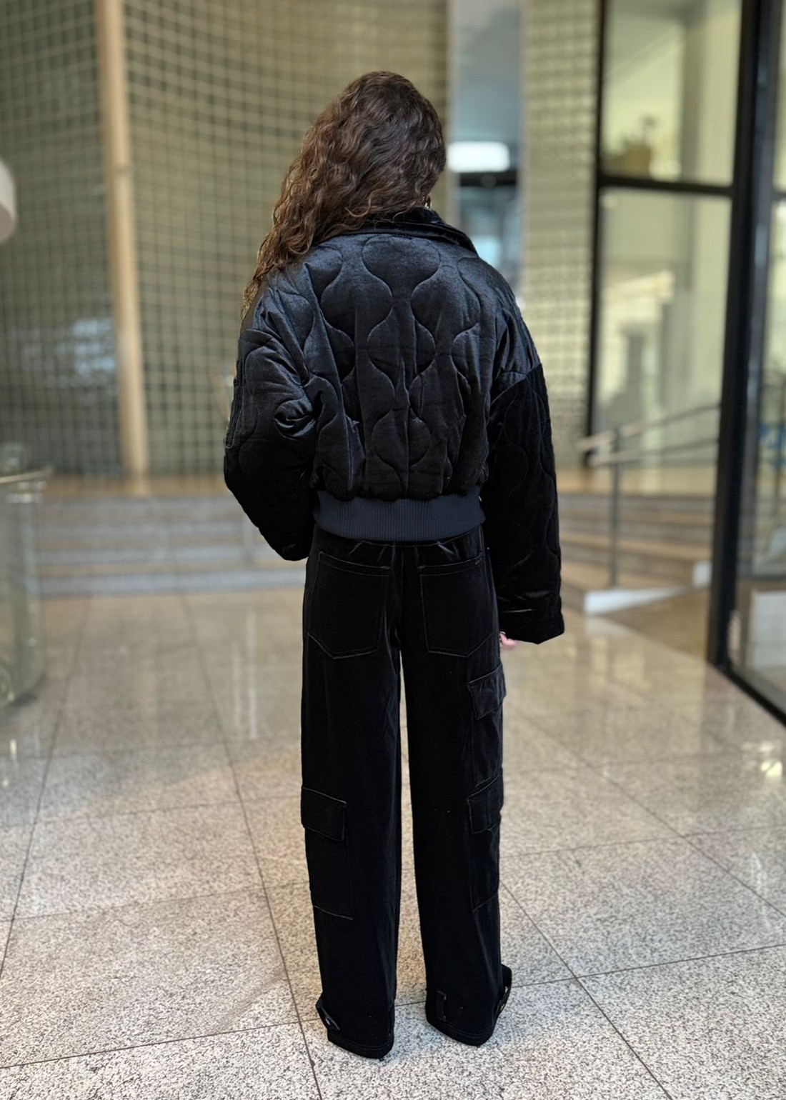 CALCA VELVET PRETO JOHN JOHN CALCA VELVET PRETO JOHN JOHN