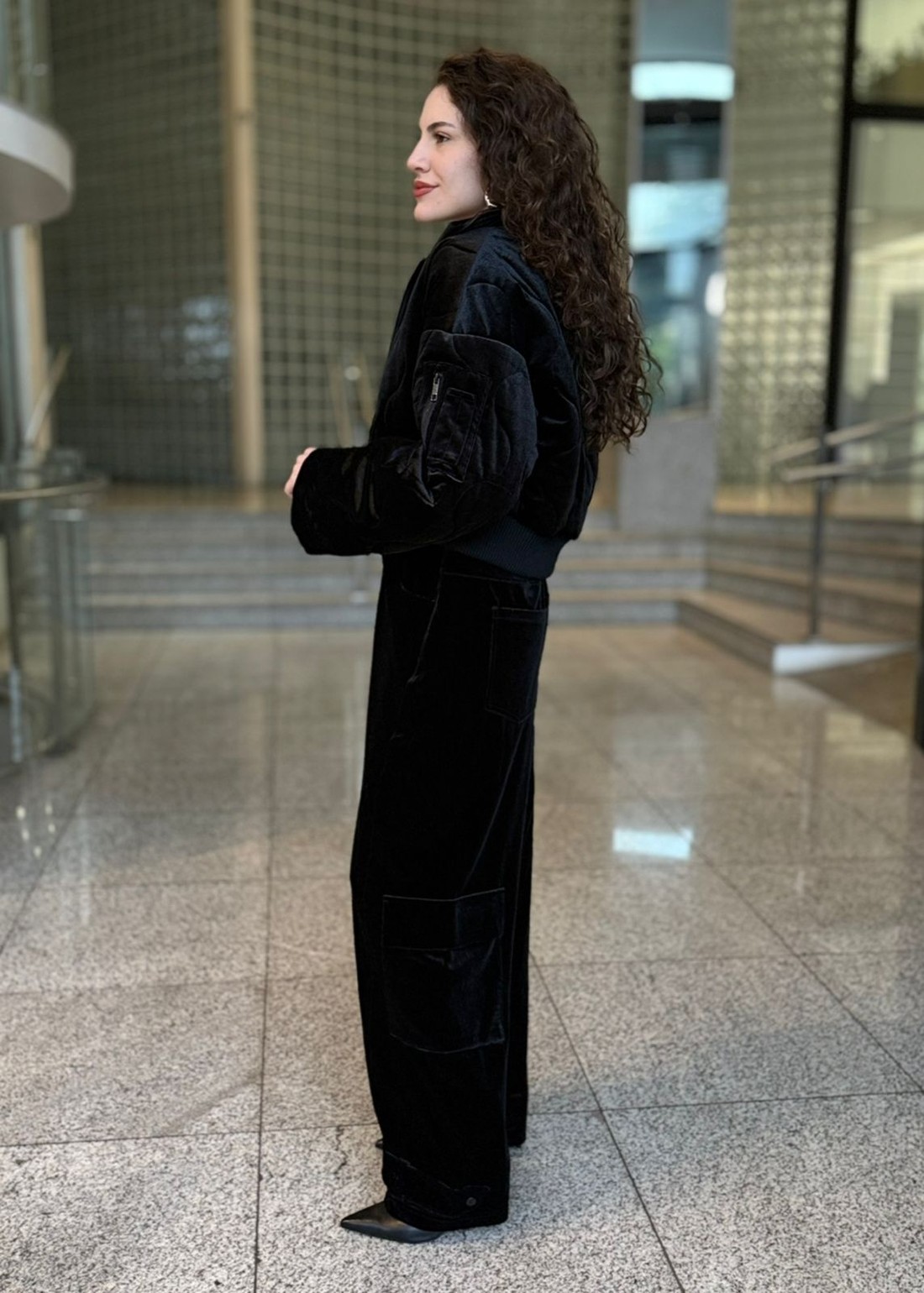 CALCA VELVET PRETO JOHN JOHN CALCA VELVET PRETO JOHN JOHN