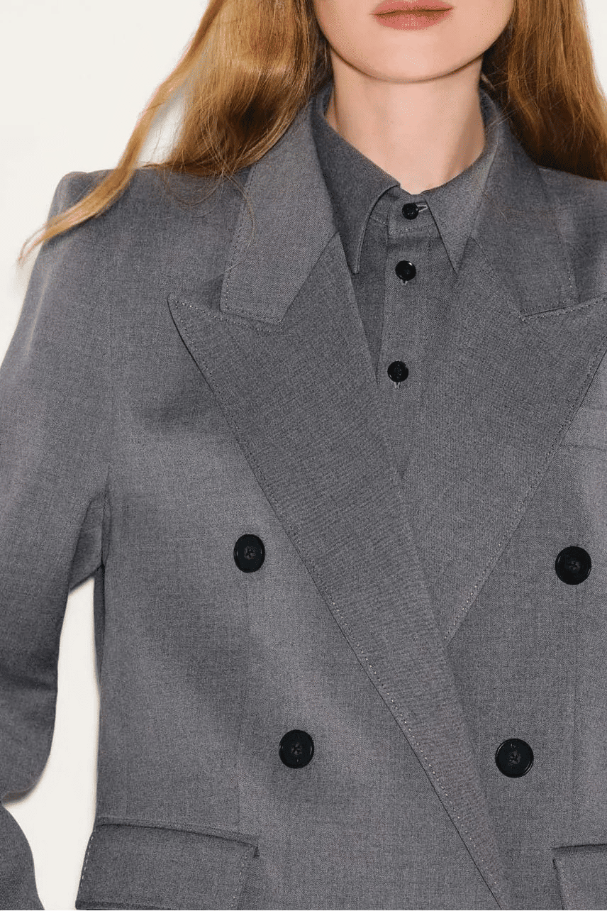 BLAZER ZOE CINZA MESCLA NV BLAZER ZOE CINZA MESCLA NV