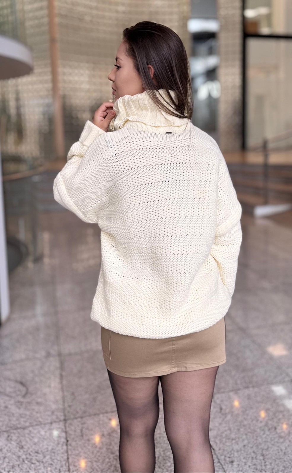 BLUSA MANGA AMPLA TRICOT CRU MORENA ROSA