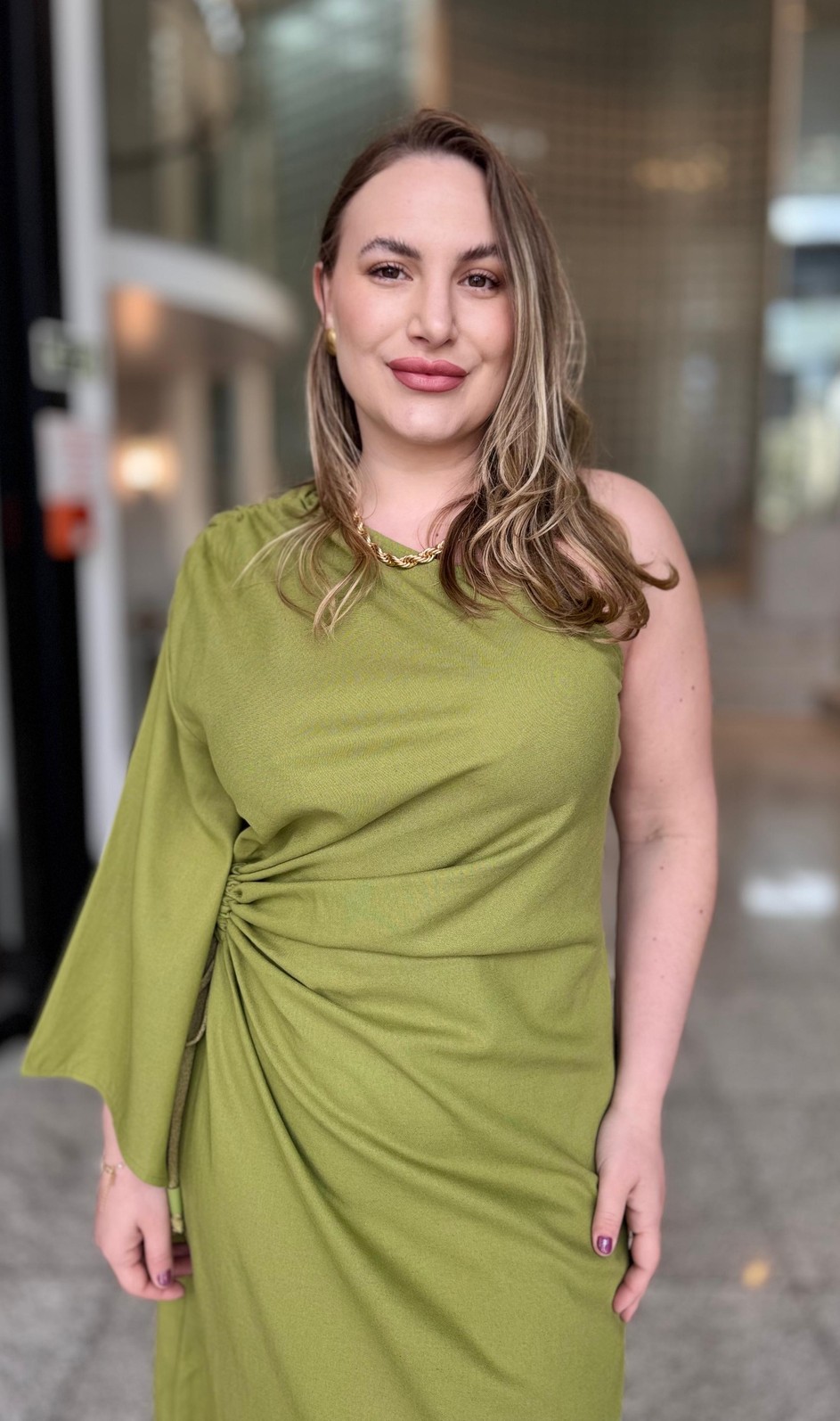 VESTIDO LINHO VERDE MADU FORUM VESTIDO LINHO VERDE MADU FORUM