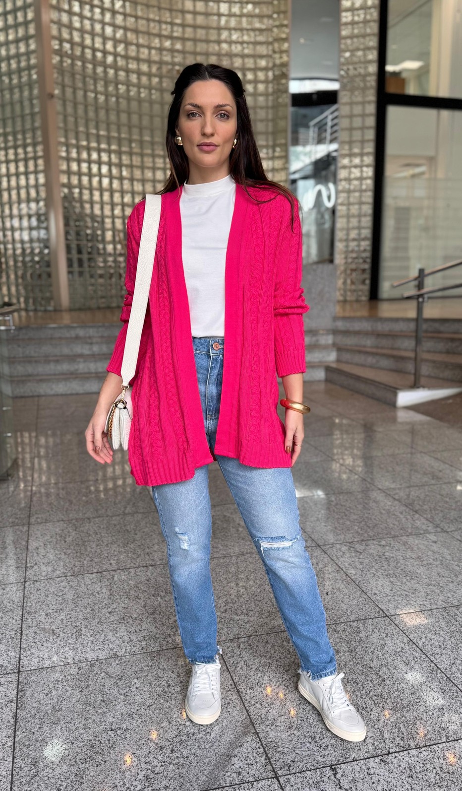 CARDIGAN TRICOT PINK MORENA ROSA CARDIGAN TRICOT PINK MORENA ROSA