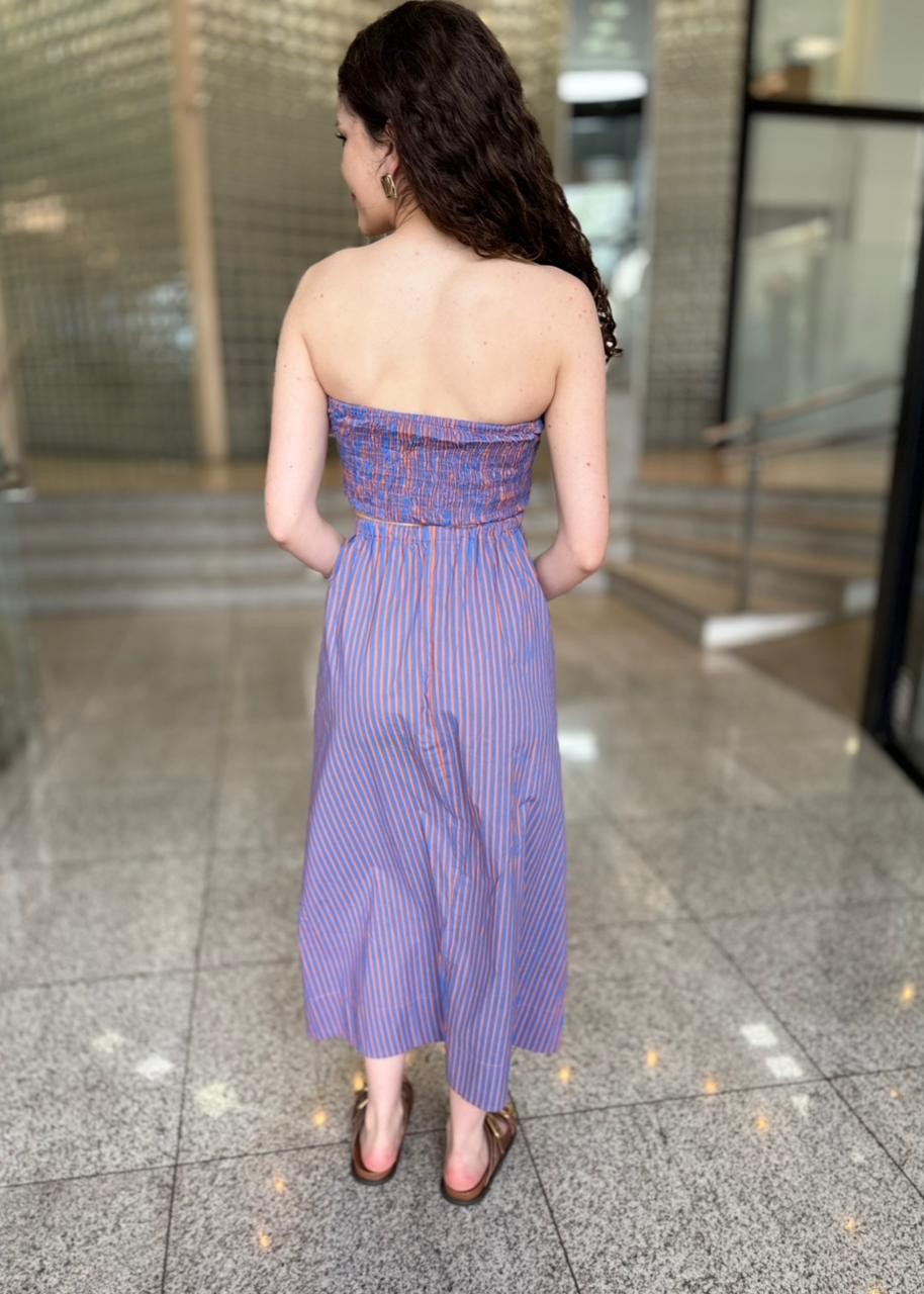 VESTIDO SEM ALCA LISTRADO - 38 - UNICA VESTIDO SEM ALCA LISTRADO - 38 - UNICA