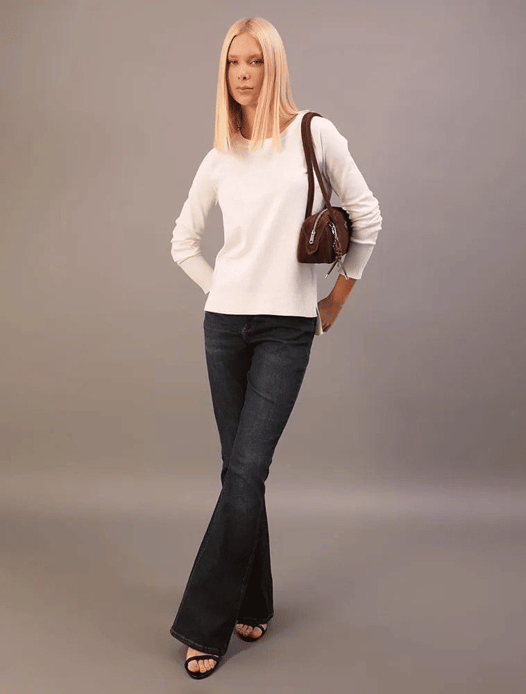 SUETER TRICOT BASICO GOLA CARECA OFF WHITE CALVIN KLEIN SUETER TRICOT BASICO GOLA CARECA OFF WHITE CALVIN KLEIN