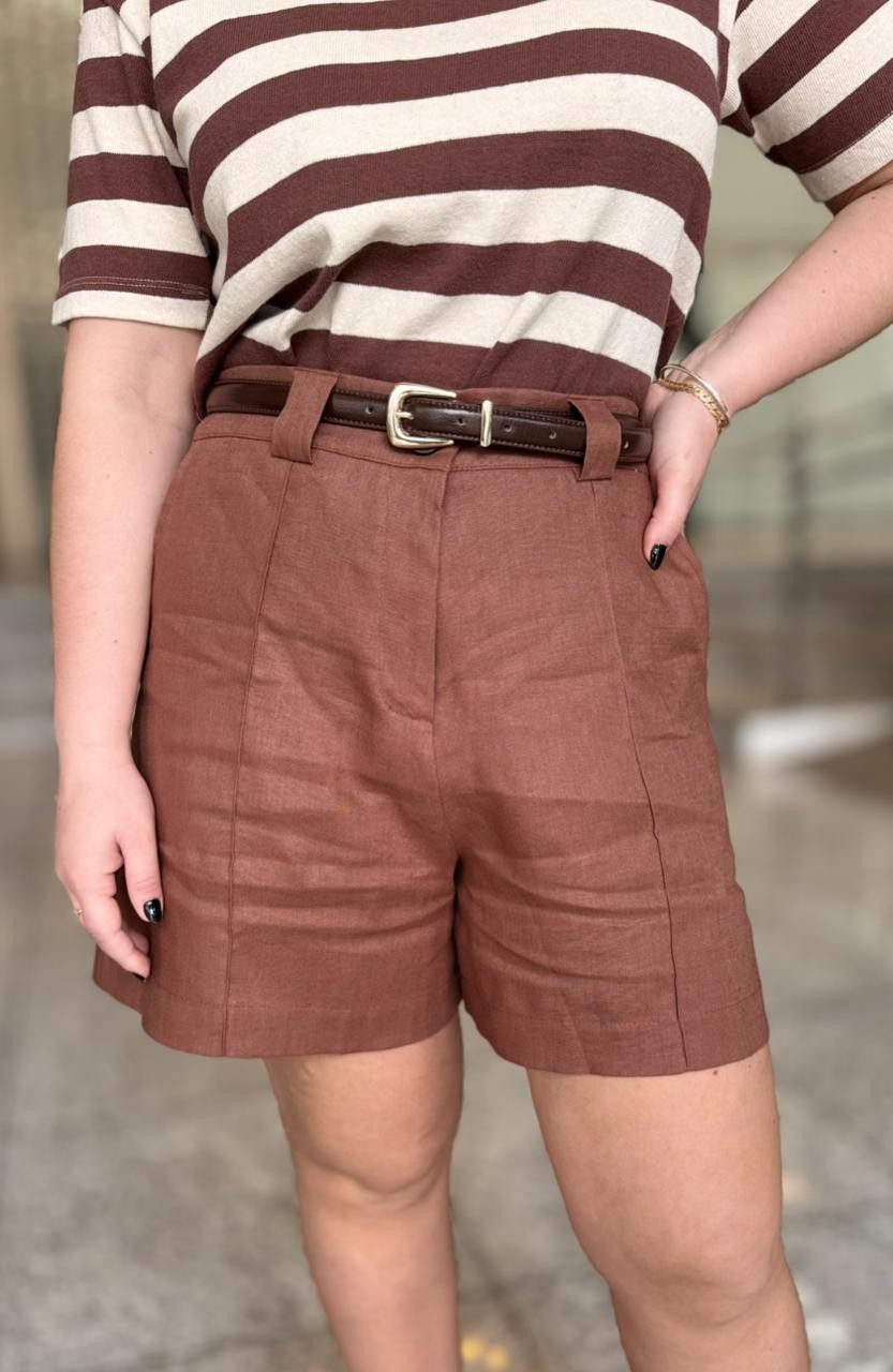 SHORTS BELLAH MARROM