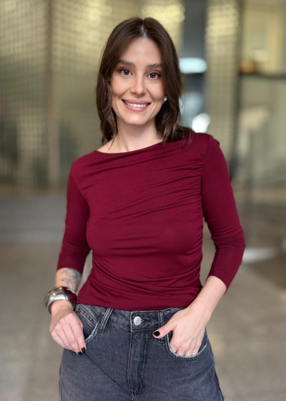 BLUSA BORDO BLOODSTONE COLCCI BLUSA BORDO BLOODSTONE COLCCI