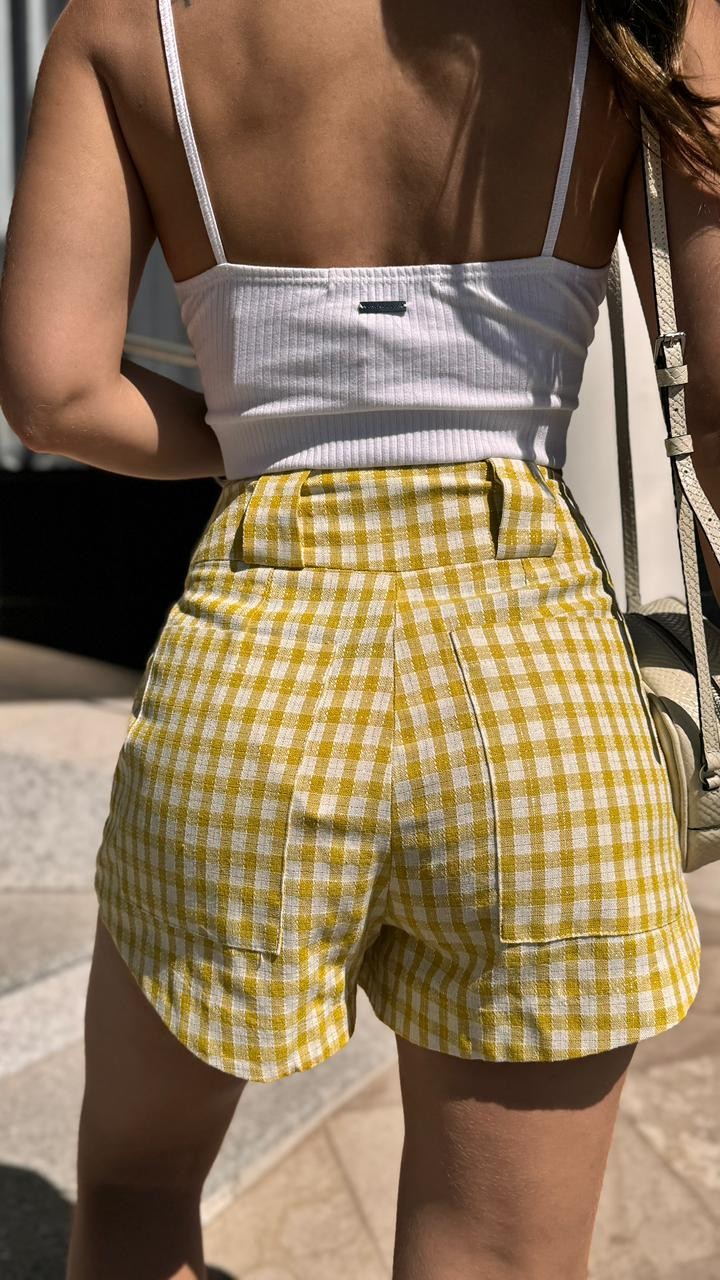 SHORT LINHO VICHY GOLD MY PLACE