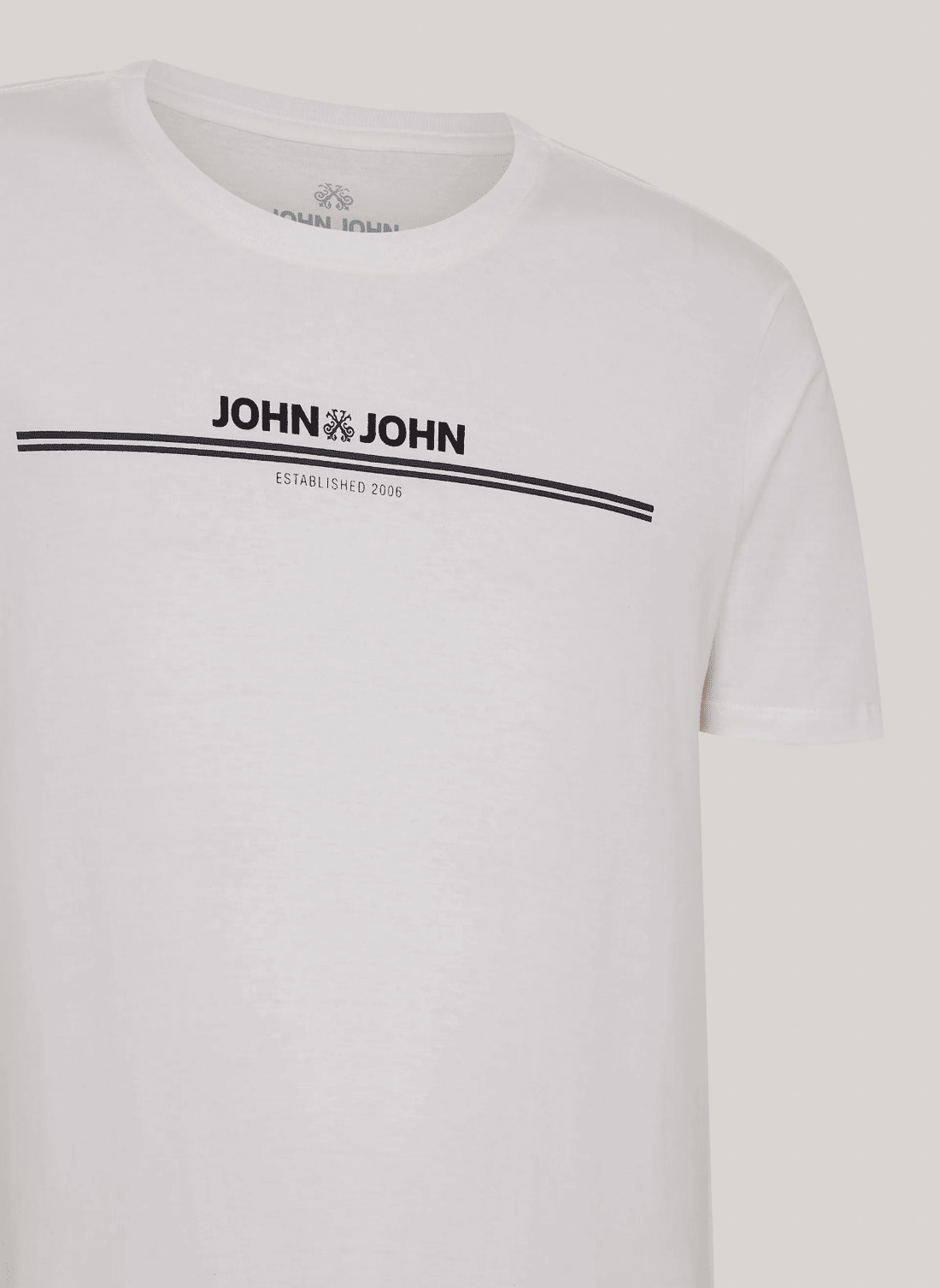T SHIRT RG SIMPLE LINES OFF WHITE JOHN JOHN T SHIRT RG SIMPLE LINES OFF WHITE JOHN JOHN