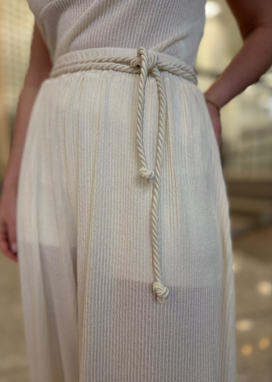 CALCA ALADIN CANELADA OFF WHITE COLCCI CALCA ALADIN CANELADA OFF WHITE COLCCI