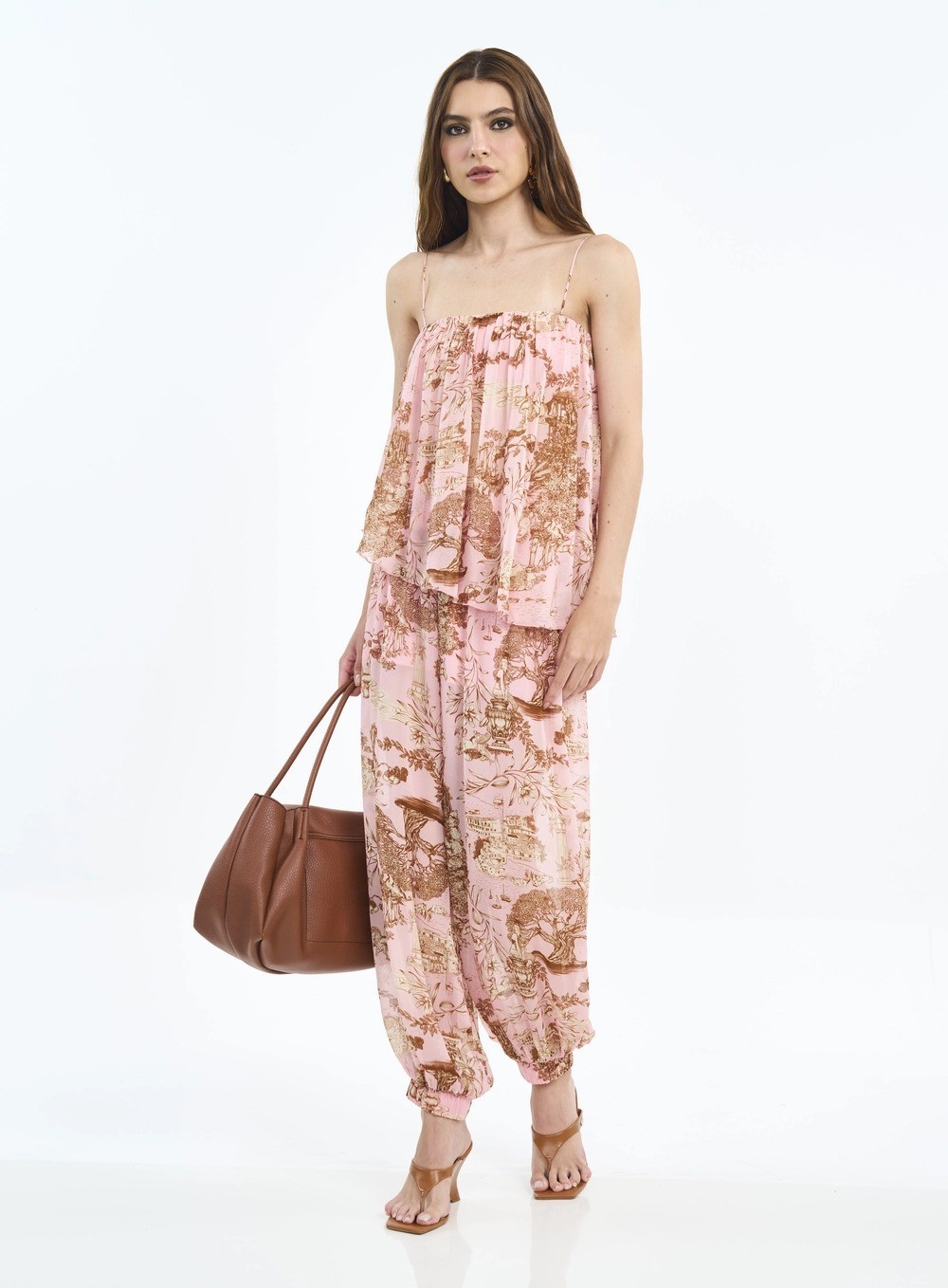 CALÇA FLUIDA ESTAMPADA KALISTE COLCCI CALÇA FLUIDA ESTAMPADA KALISTE COLCCI