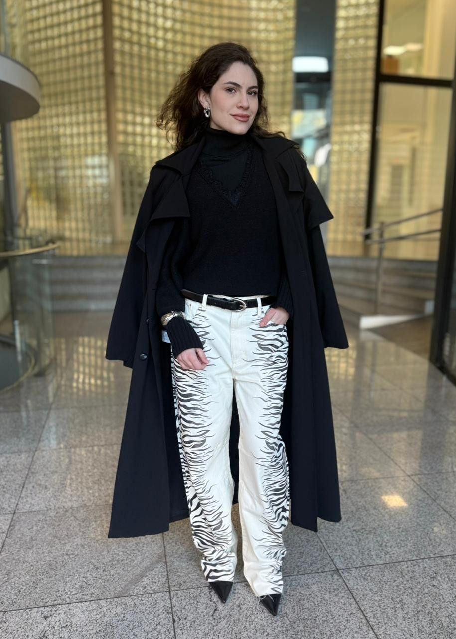 CALCA JEANS EMMA ESTAMPA ZEBRA NV CALCA JEANS EMMA ESTAMPA ZEBRA NV