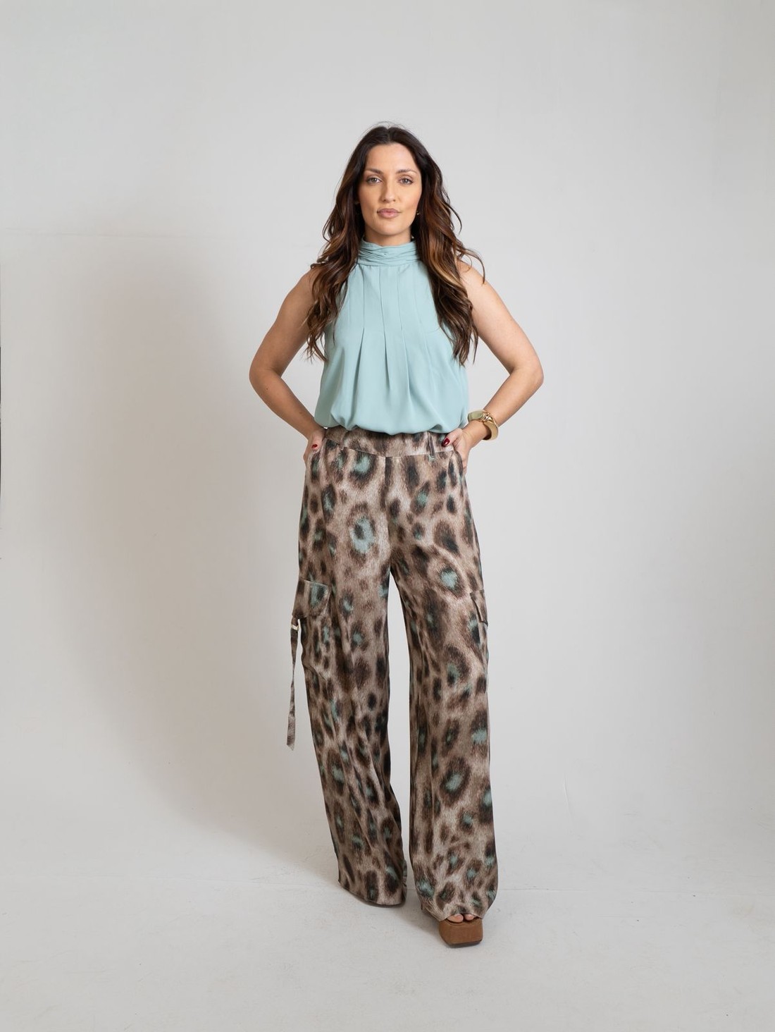 REGATA SOLTA CAVA FRANCESA PADRAO AZUL MORENA ROSA